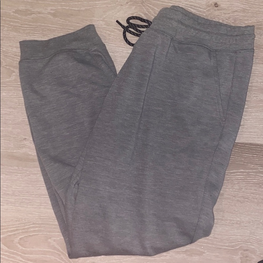 Gray sweatpants